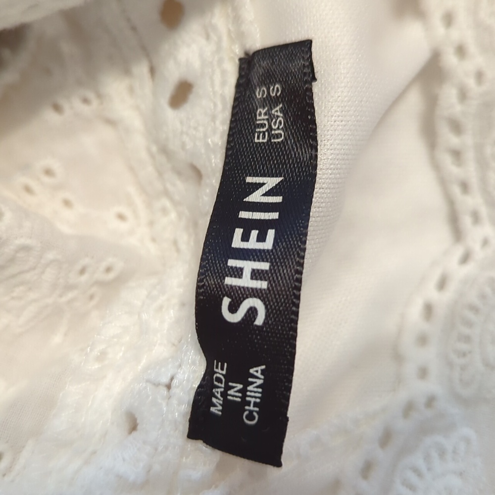 SHEIN lace white dress size small - Picture 3 of 6